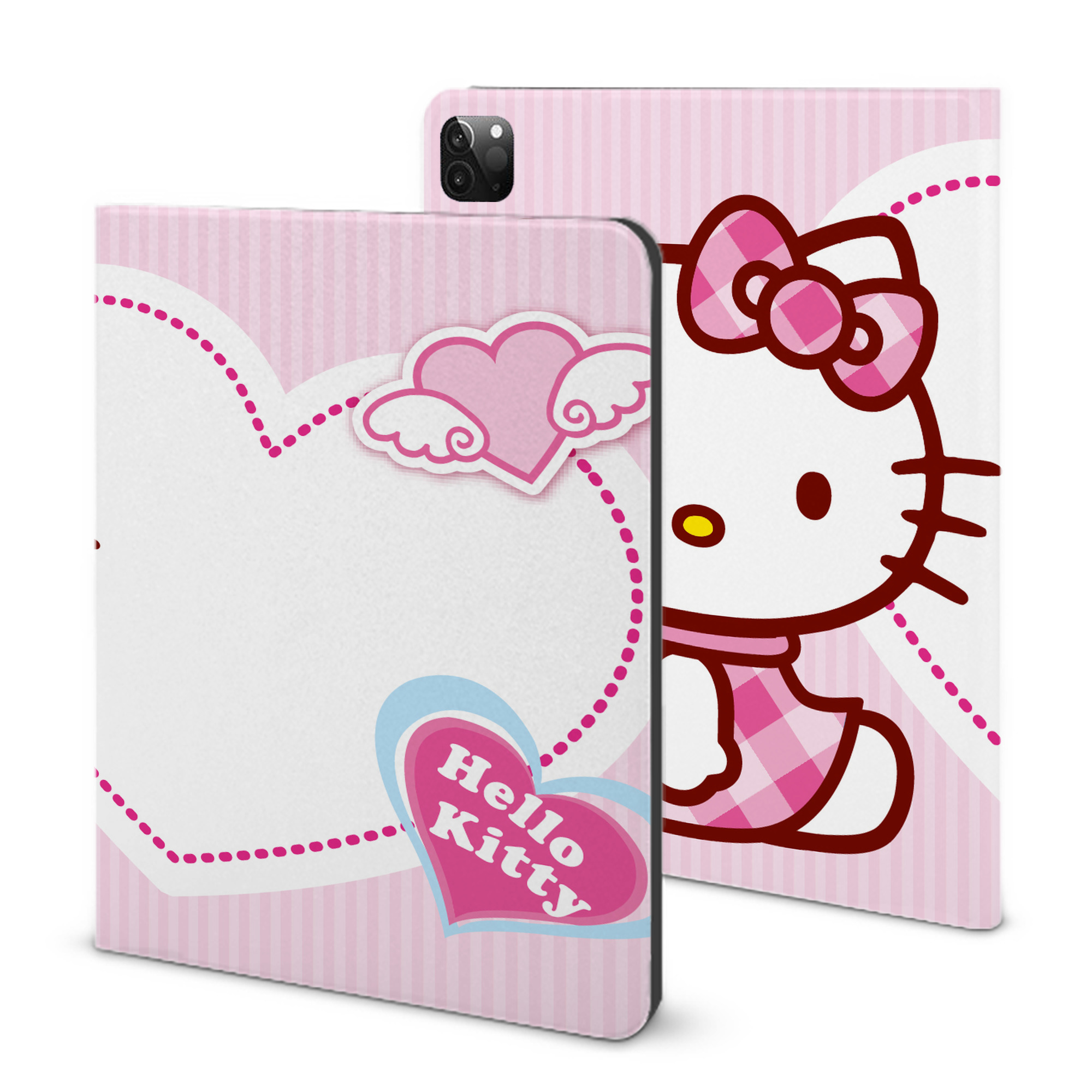 （画像用） Hello Kitty ハローキティ IPadケース ペンホルダー付き ブックスタイルデザイン